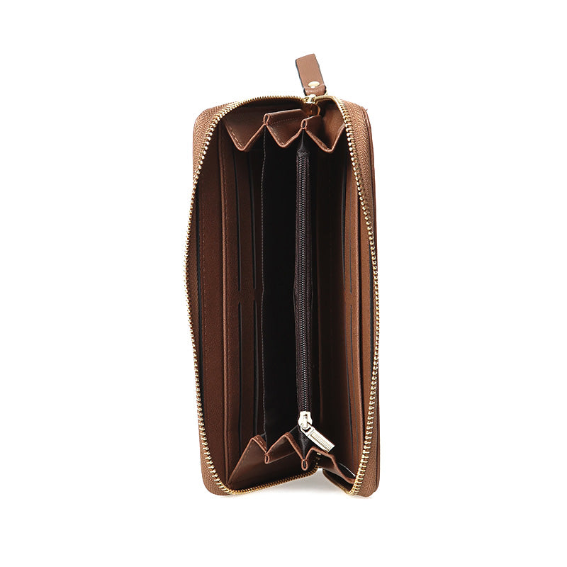 Women's Brown Faux Leather Wallet
