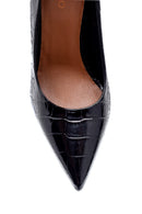 Women's Leather Crocodile Patterned Stiletto | Derimod