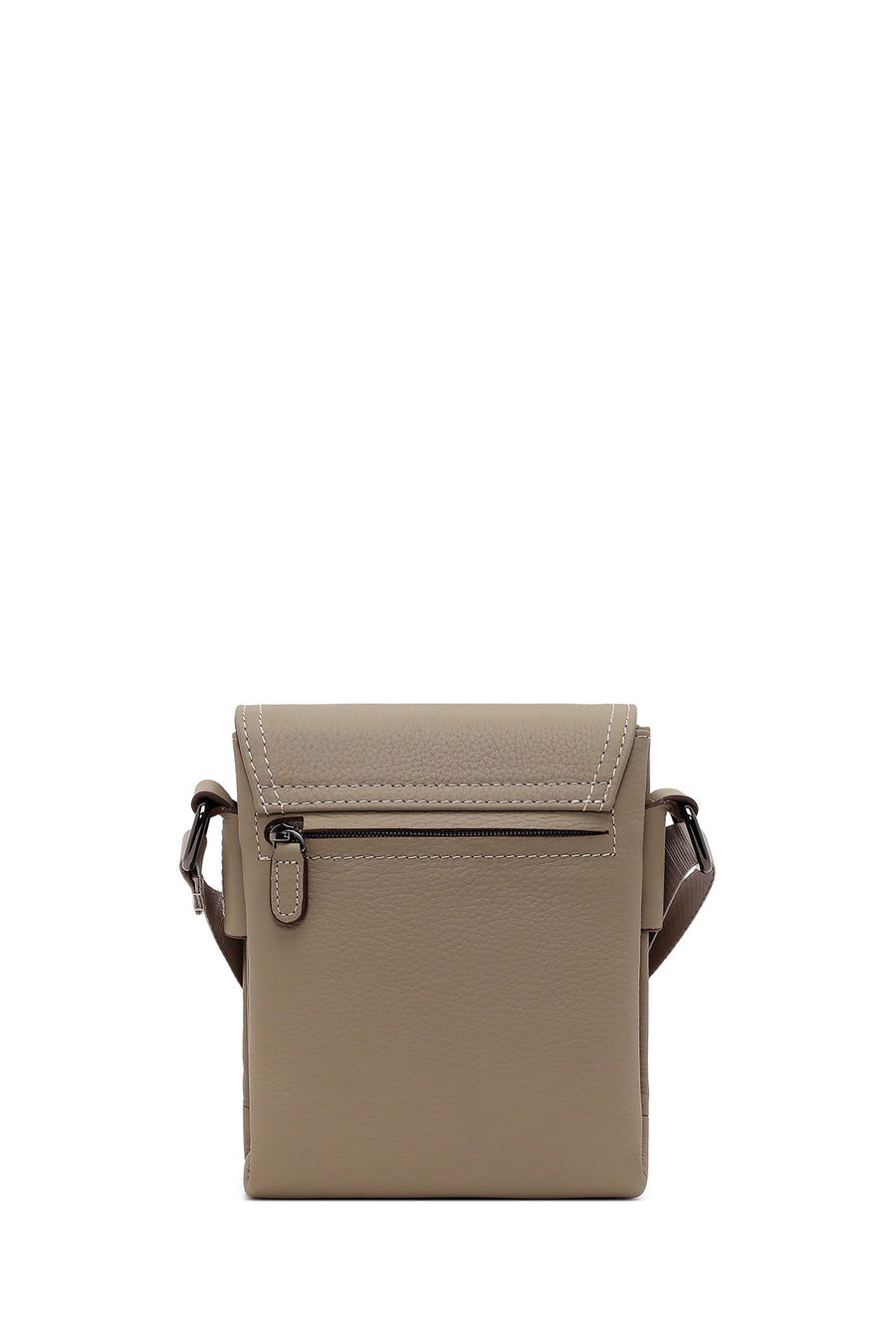 Male Mink Long-Strap Leather Messenger Bag