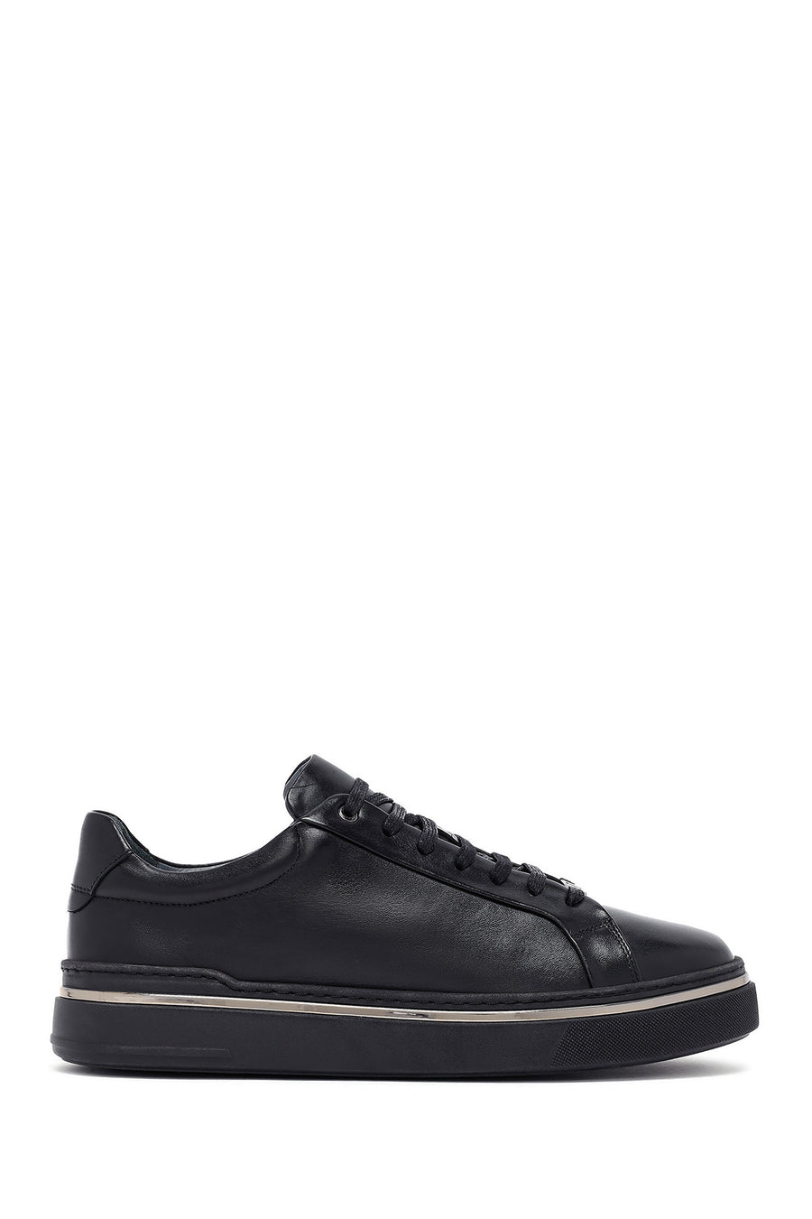Men's Black Lace Up Leather Sneakers 25WFD654618 | Derimod