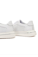 Erkek Beyaz Bağcıklı Deri Sneaker | Derimod