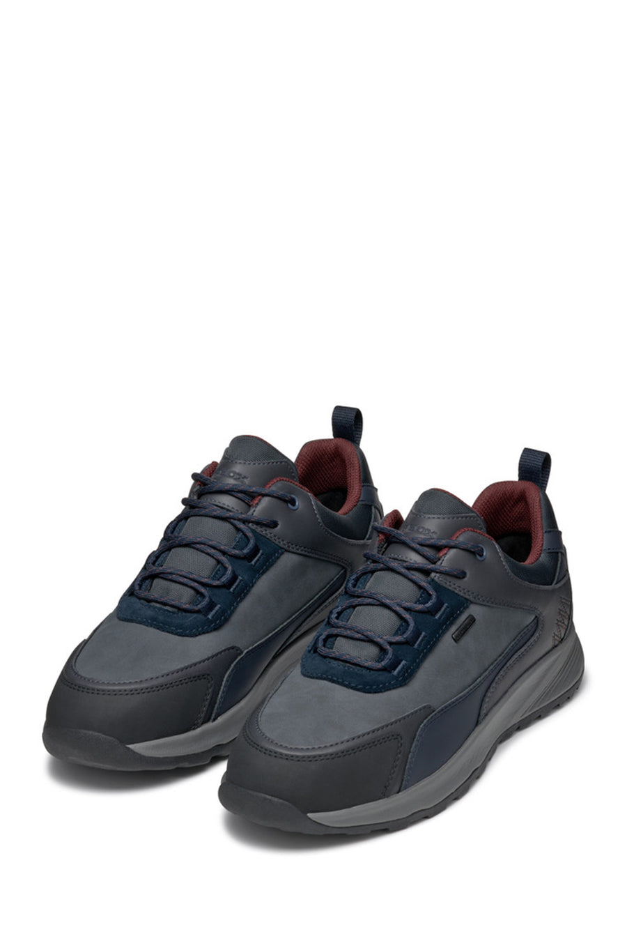 
Geox Men's Navy Blue Lace-up Leather Sneaker
