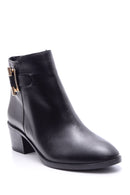 Women's Buckle Leather Boots | Derimod