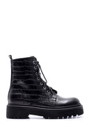 Women's Crocodile Leather Boots | Derimod