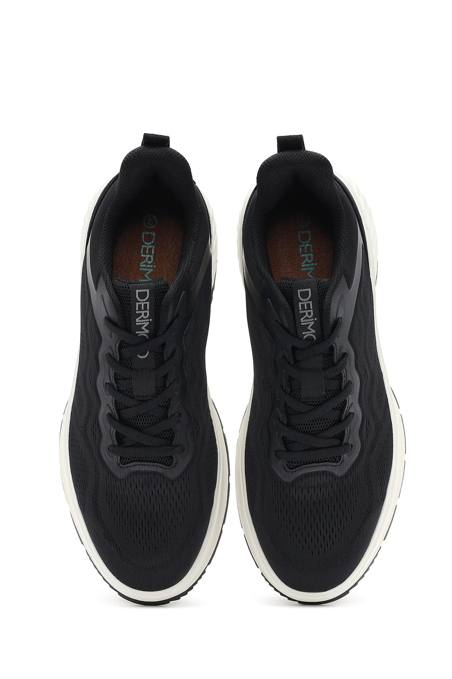 Erkek Siyah Bağcıklı Kalın Tabanlı Sneaker
