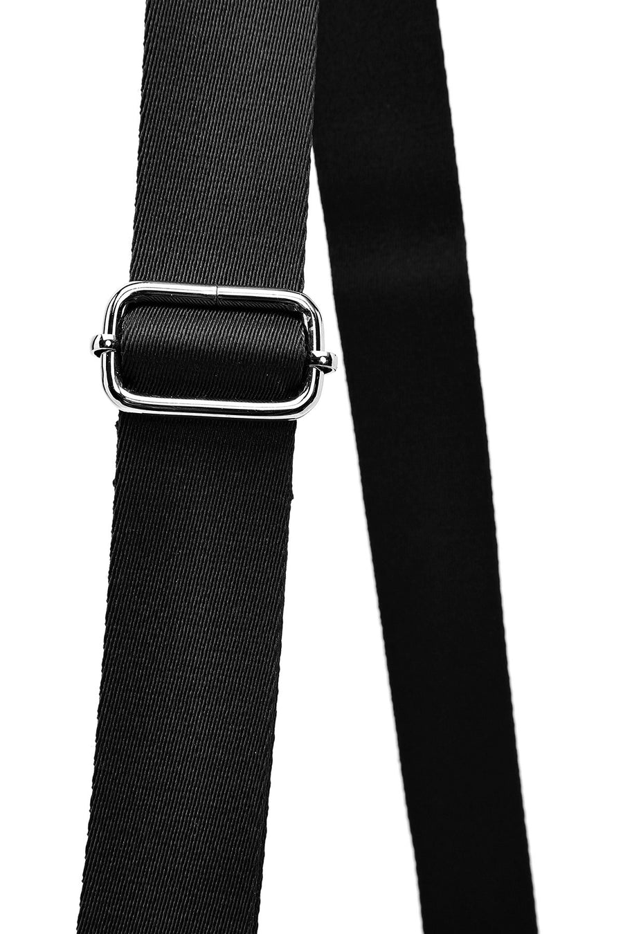 Women's Black Fabric Crossbody Bag