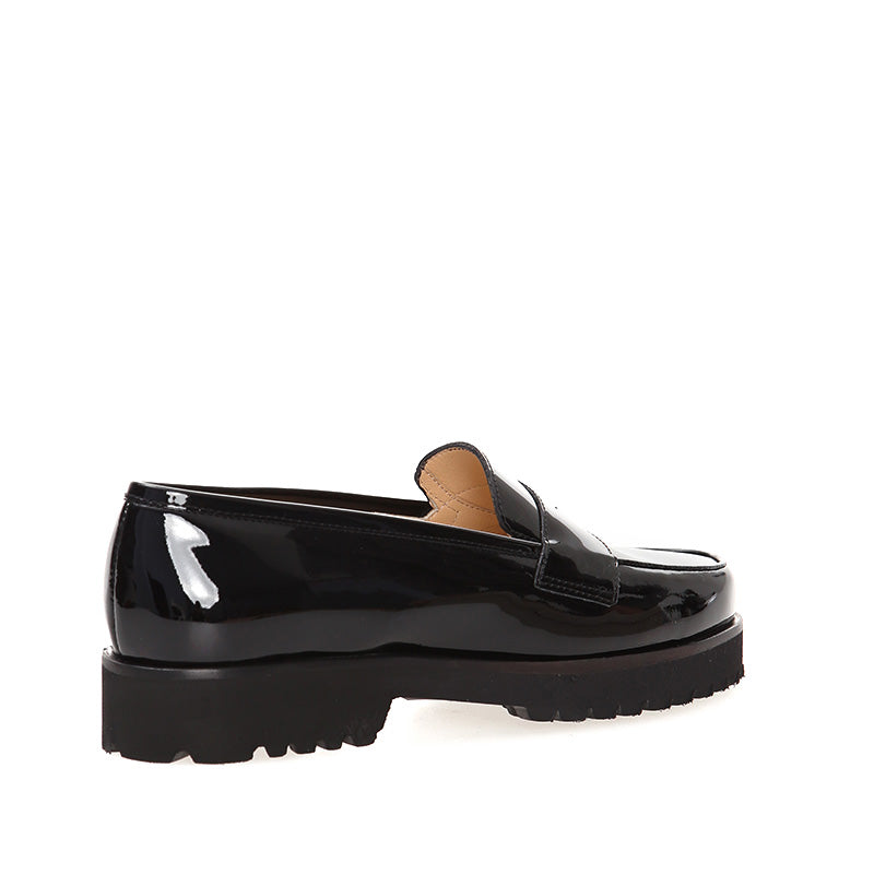 Black Patent Leather Women's Leather Shoes