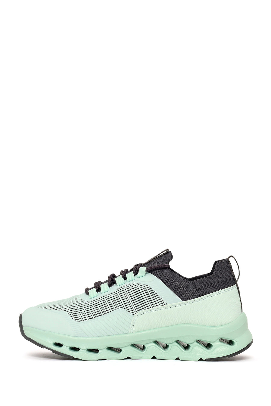 Derimod Zero Kadın Yeşil Kalın Tabanlı Bağcıklı Kumaş Sneaker