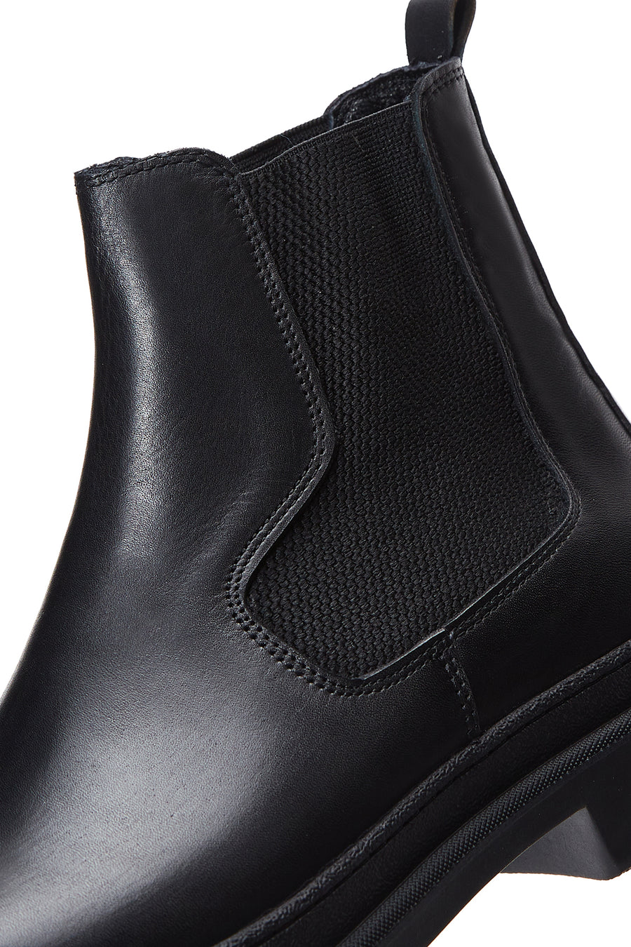 Male Black Leather Chelsea Boots