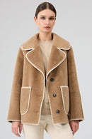 Vald'isere Women Camel Teddy Coat | Derimod