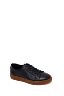 Male Black Lace-Up Leather Sneaker | Derimod