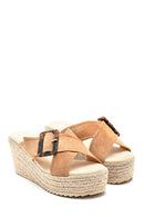 Women's Casual Wedge Heel Slippers | Derimod