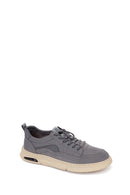 Derimoz Zero Erkek Gri Bağcıklı Kumaş Sneaker | Derimod