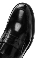 Erkek Siyah Deri Klasik Loafer | Derimod