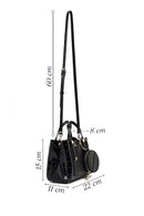 Women's Black Long Strap Mini Classic Handbag | Derimod