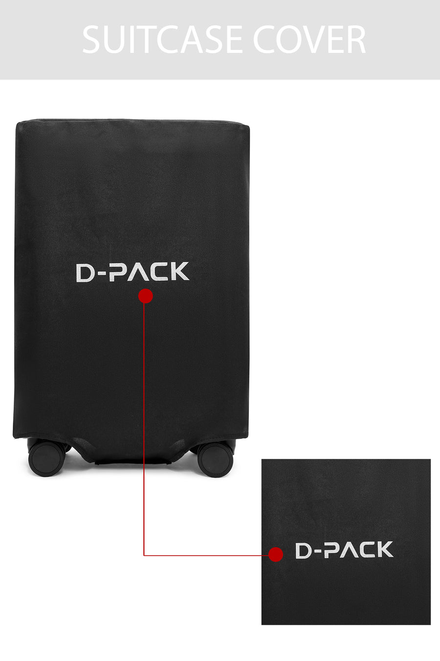 D-Pack Unisex Black Cabin Size Suitcase