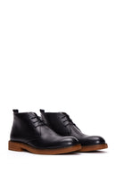 Men's Black Lace-Up Leather Casual Boots | Derimod