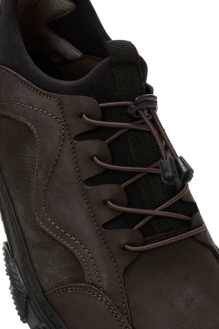 Men's Brown Lace-Up Leather Sneaker