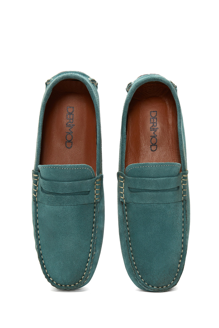 Men's Blue Suede Leather Casual Loafer