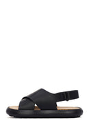 Camper Women's Black Pelotas Flota Sandals | Derimod
