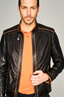 Gilbert Men's Leather Jacket | Derimod