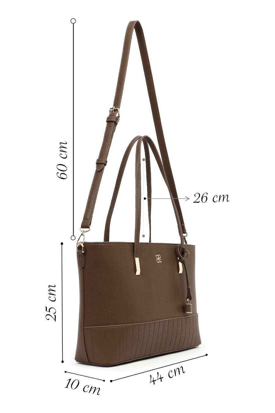 Women's Brown Long Strap Shoulder Bag