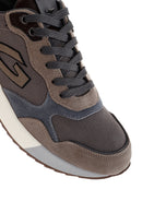 Alberto Guardiani Men's Mink Winner Thick Soled Leather Sneaker | Derimod