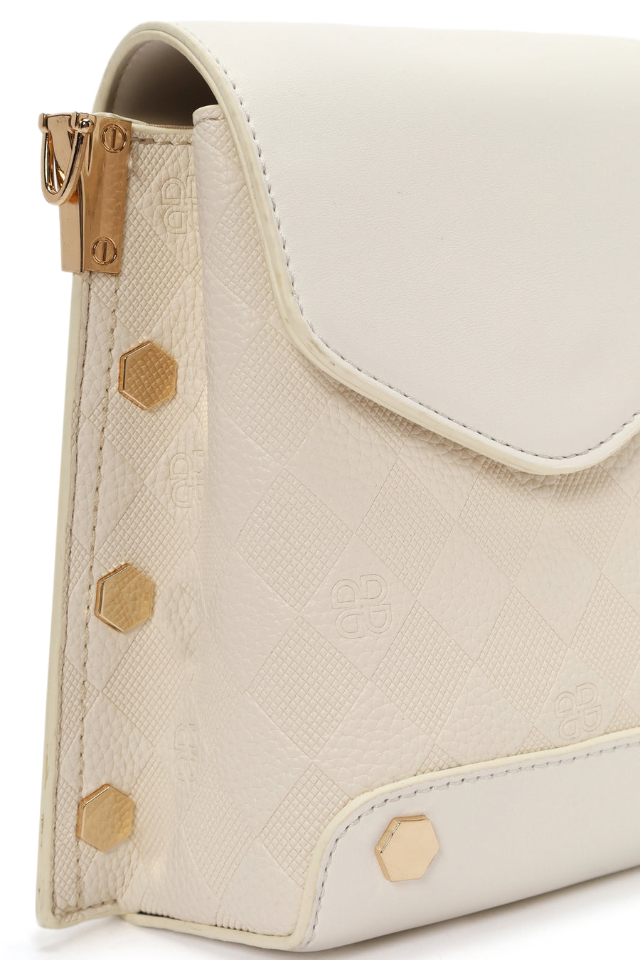 Women's Cream Long Strap Shoulder Bag