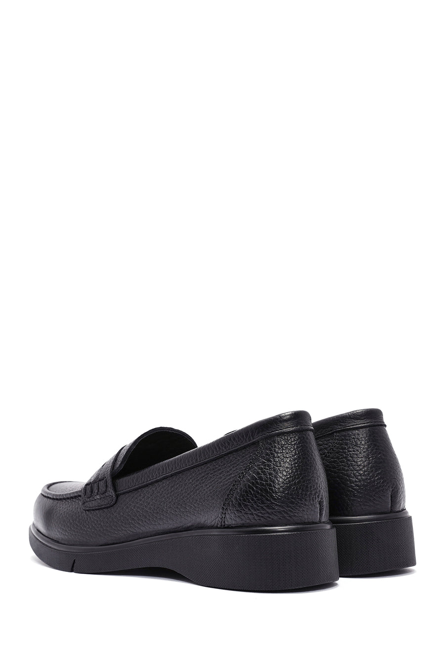 Woman Siyah Leather Comfort Loafer