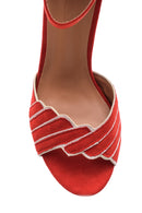 Women's Suede Ankle Strap Heeled Shoes | Derimod