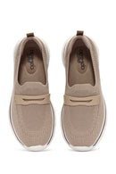 Derimod Zero Kadın Bej Kumaş Loafer | Derimod