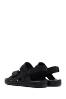 Men's Black Leather Sandals | Derimod