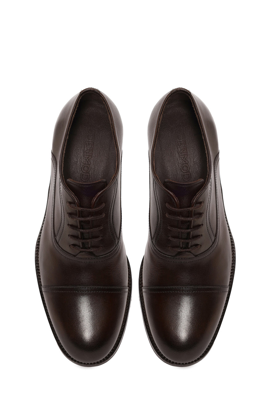 Male Brown Lace-up Leather Casual Shoes