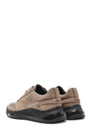 Male Mink Lace-Up Nubuck Leather Sneaker | Derimod