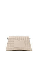 Woman Cream Printed Classic Shoulder Bag | Derimod