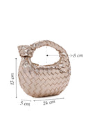 Women's Gold Knitted Shoulder Bag | Derimod