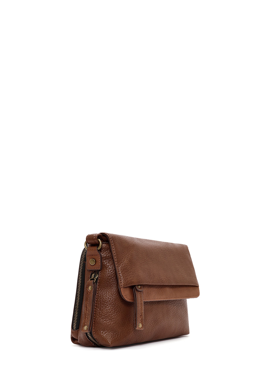 Woman Tan Casual Crossbody Bag