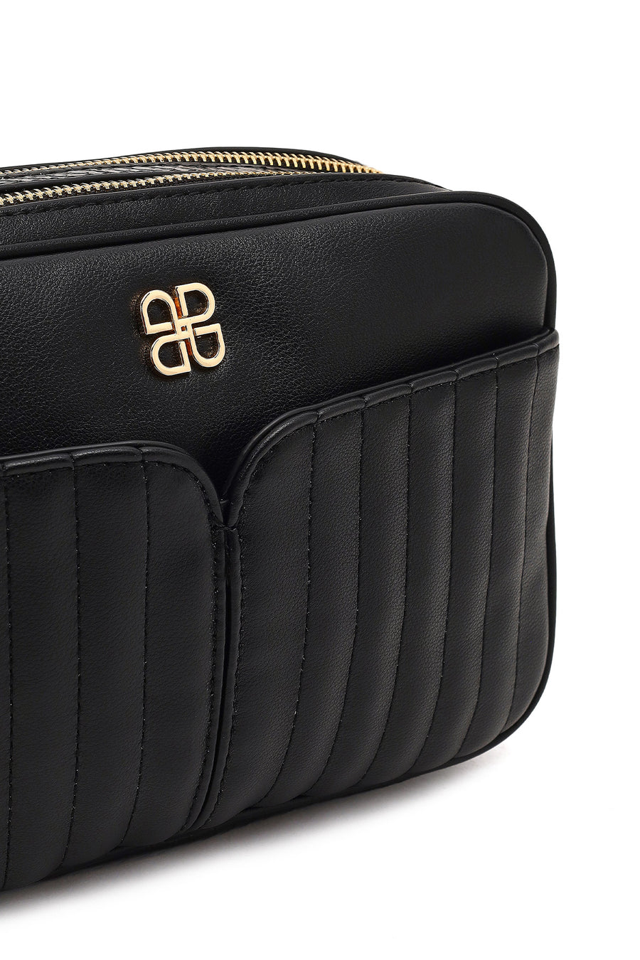 Woman Black Long-Strap Crossbody Bag