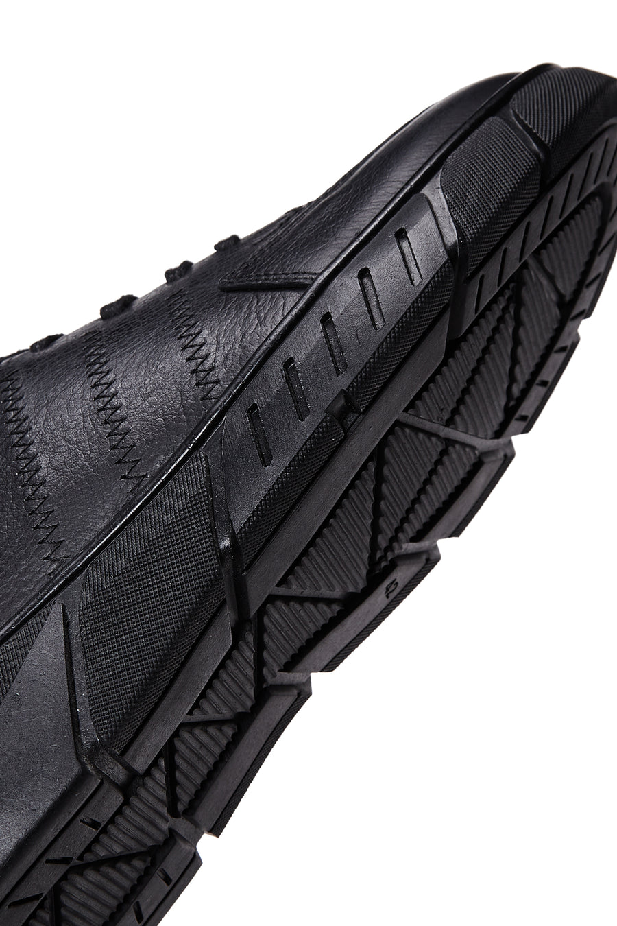 Men's Black Leather Casual Sneaker