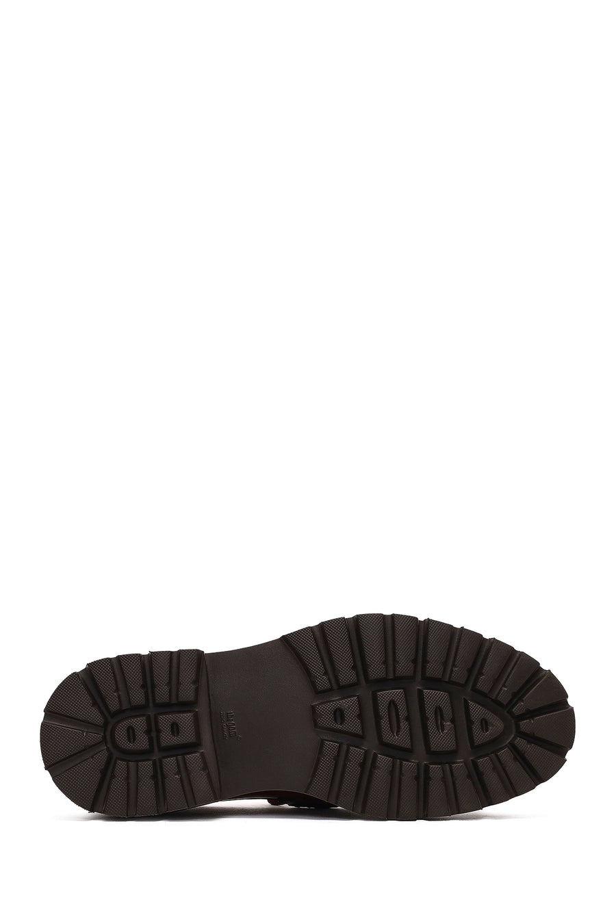 Men's Brown Buckled Thick-Soled Leather Loafer