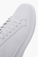Men's White Lace-Up Leather Sneakers | Derimod