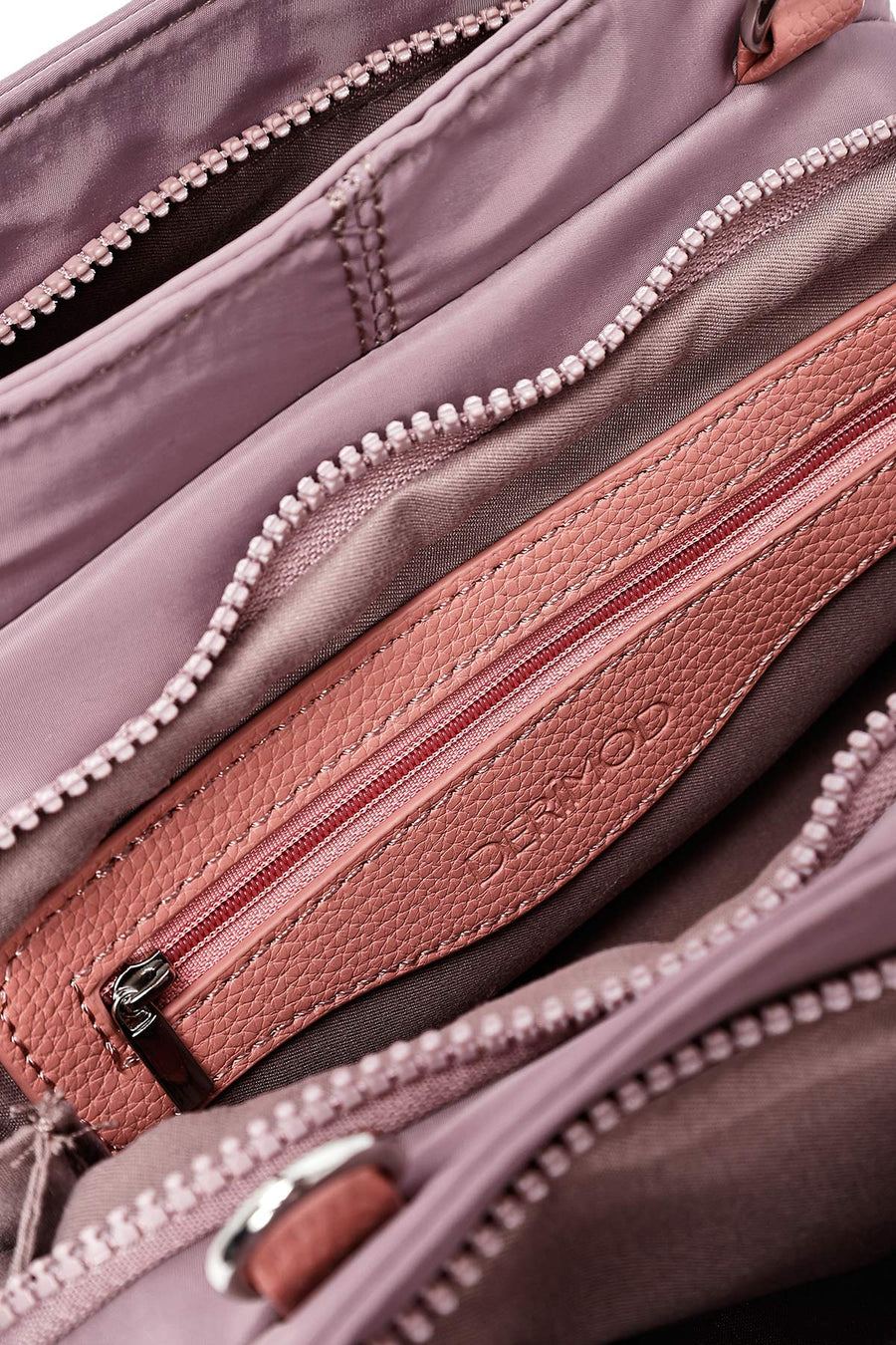 Woman Pink Long Strap Accessory Fabric Shoulder Bag