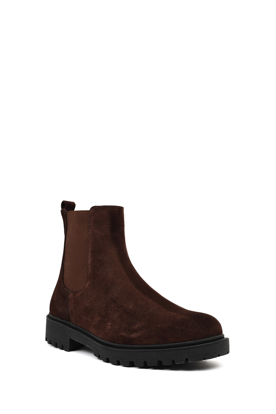 Male Brown Suede Chelsea Boots