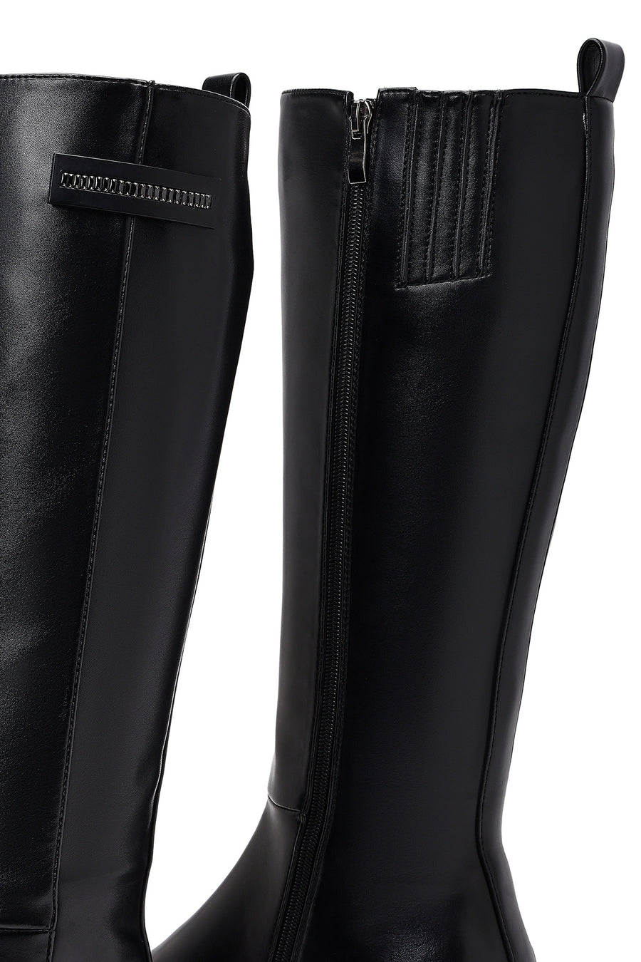 Women's Black Zippered Boots