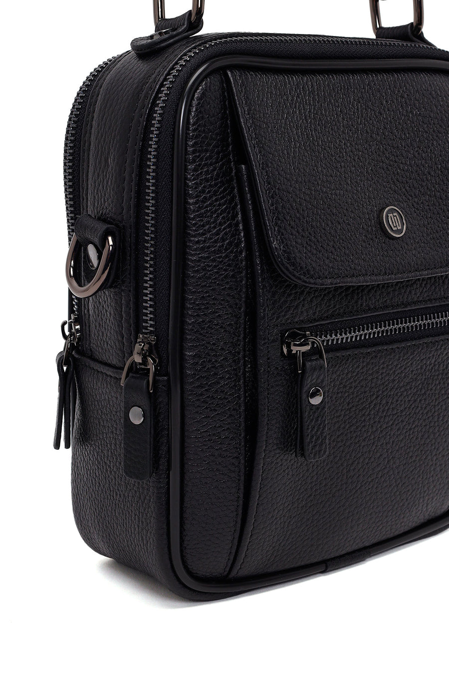 Male Black Leather Handbag