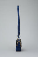 Printed Blue Women's Crossbody Bag | Derimod