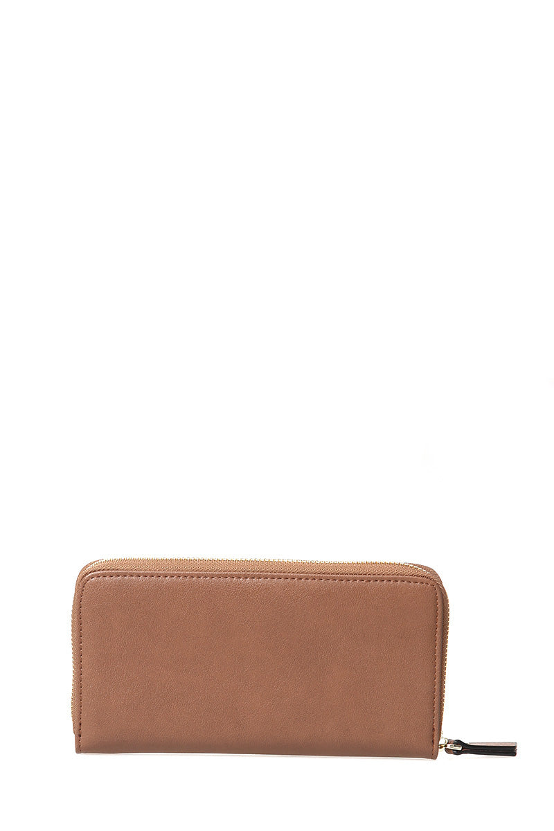 Women's Brown Faux Leather Wallet