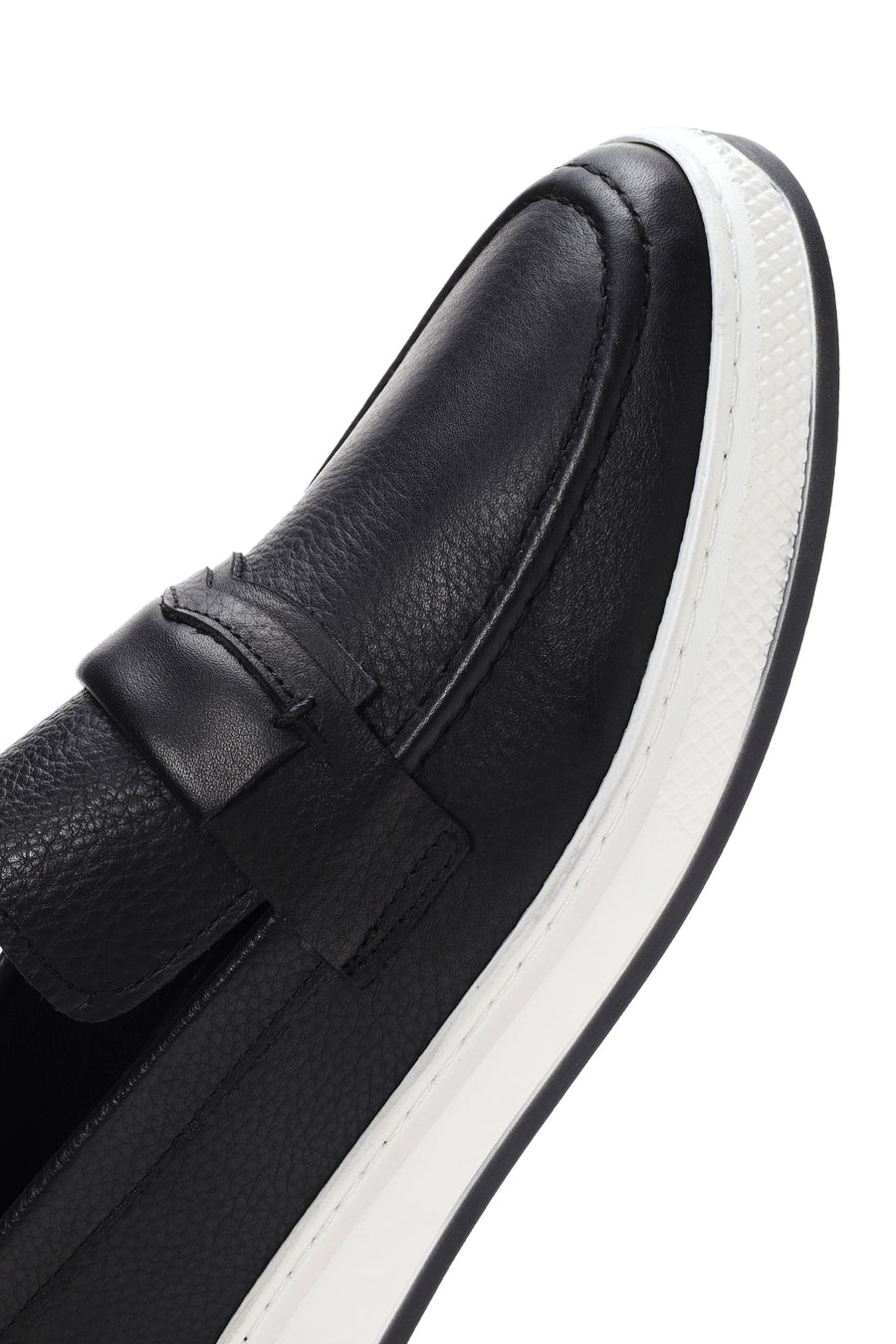 Men's Black Leather Loafer