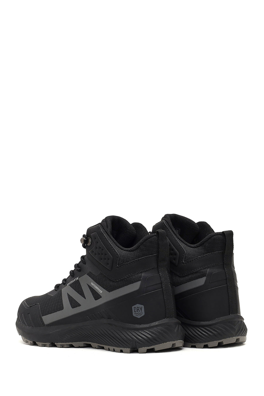 Derimod Dry Men's Black Lace-Up Thick-Soled Outdoor Boot