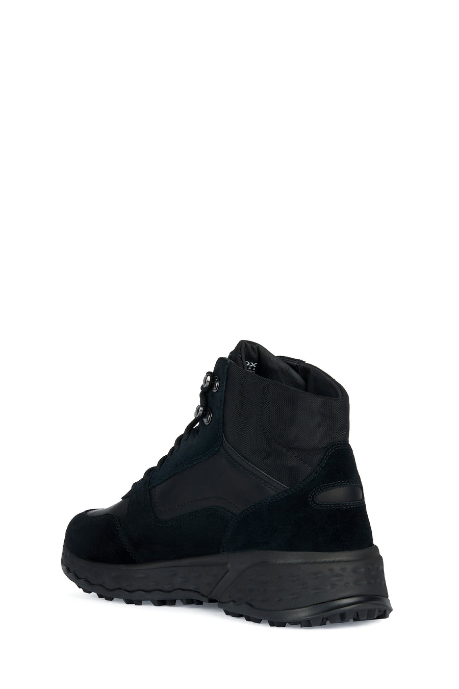 Geox Men's Black Sterrato Nubuck Leather Boots